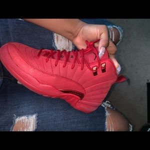 Jordan 12s Red Suede